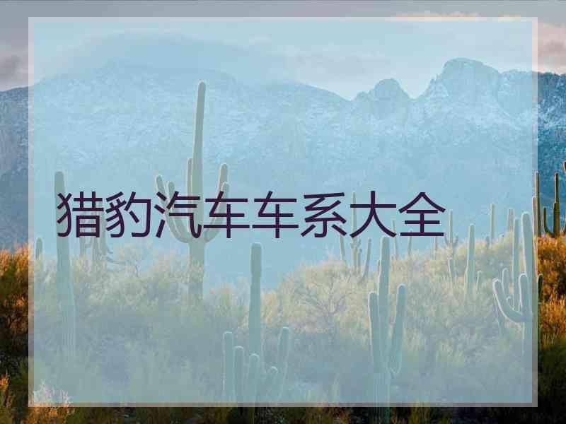 猎豹汽车车系大全